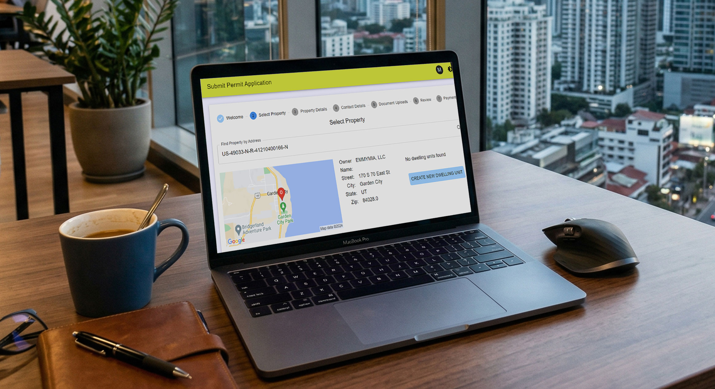 Evidence reporting screen